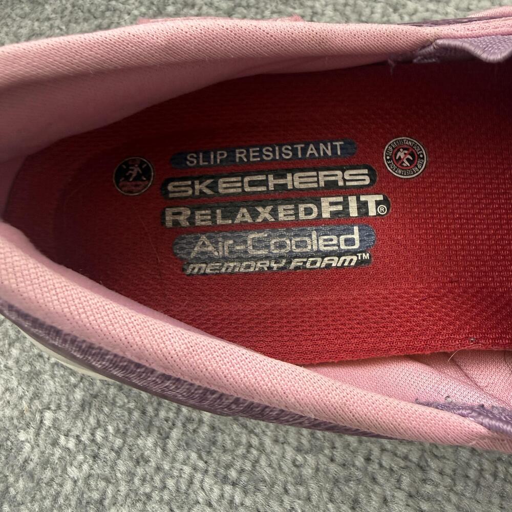 Skechers Shoes Womens Size 7.5 Pink Work Relaxed Fit Slip Resistant 77239 - Picture 6 of 15